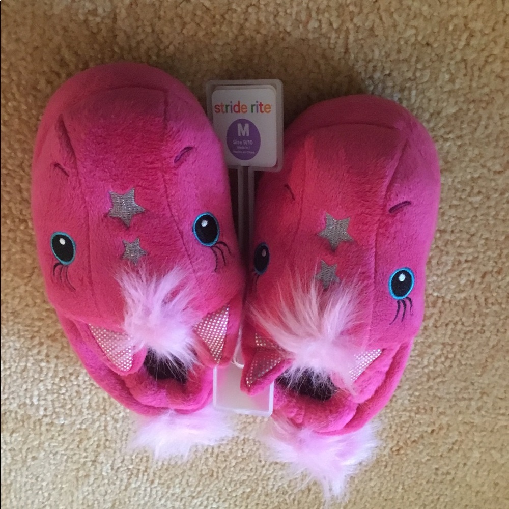 Girls Stride Rite Medium Pink Magic Pony Slippers